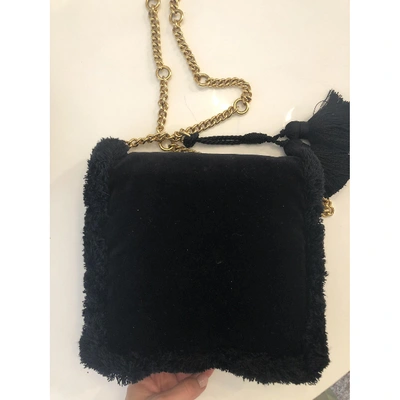 Pre-owned Versace Black Cotton Handbag