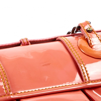 Pre-owned Fendi B Bag Pink Patent Leather Handbag
