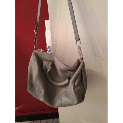 Pre-owned Alexander Wang Rocco Leather Handbag In Grey
