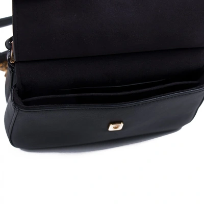 Pre-owned Fendi Baguette Leather Handbag In Black