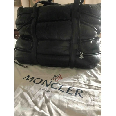 Pre-owned Moncler Black Leather Handbag