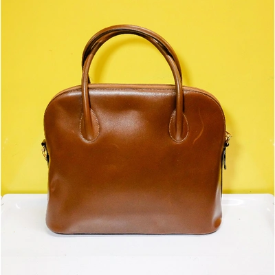 Pre-owned Lancel Leather Handbag In Brown