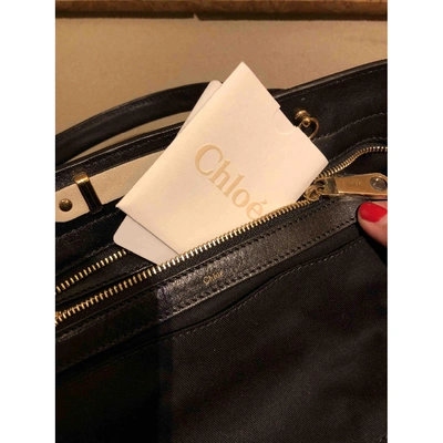 Pre-owned Chloé Alice Cloth Handbag In White