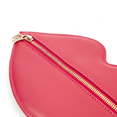Pre-owned Charlotte Olympia Pink Leather Clutch Bag