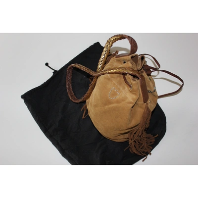 Pre-owned Htc Handbag In Camel