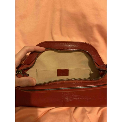 Pre-owned Gucci Re(belle) Leather Crossbody Bag In Burgundy