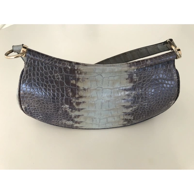 Pre-owned Escada Leather Handbag In Metallic