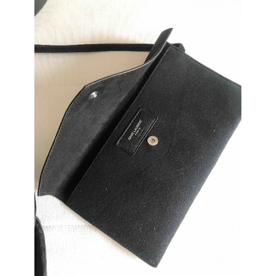 Pre-owned Saint Laurent Teddy Black Leather Handbag