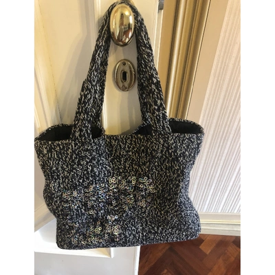 Pre-owned Pinko Wool Handbag In Grey