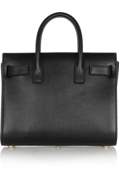 Shop Saint Laurent Sac De Jour Nano Leather Tote In Black