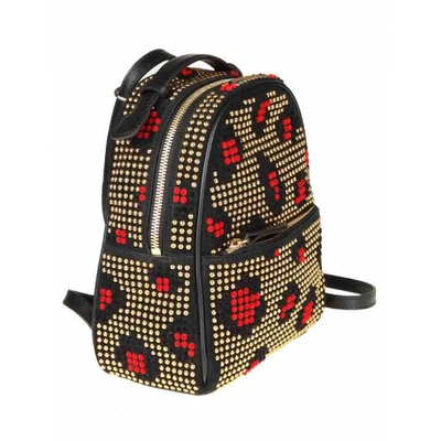 Pre-owned Les Petits Joueurs Velvet Backpack In Multicolour