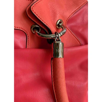 Pre-owned Moncler Orange Leather Handbag