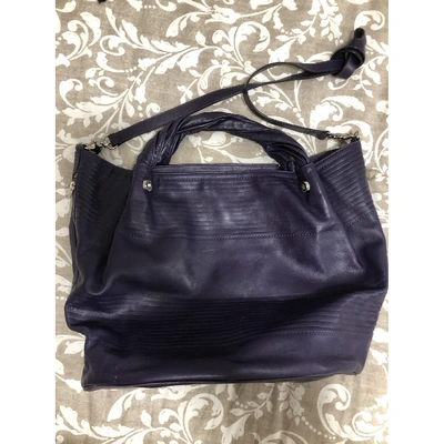 Pre-owned Coccinelle Leather Crossbody Bag In Purple