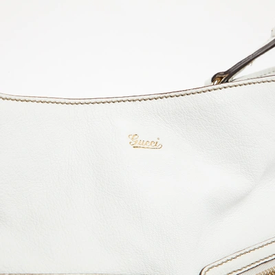 Pre-owned Gucci White Leather Handbag