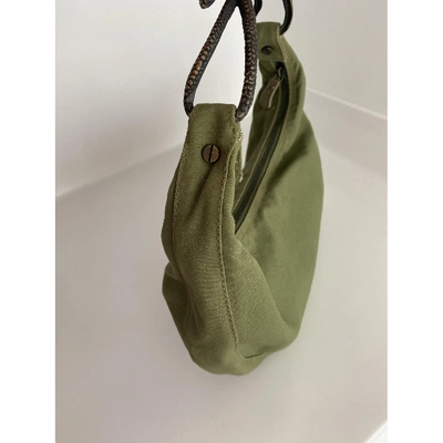 Pre-owned Valentino Garavani Cloth Handbag In Khaki