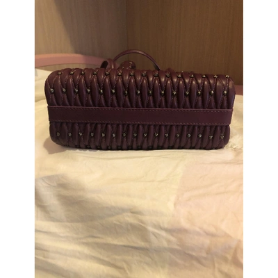 Pre-owned Bulgari Burgundy Leather Handbag