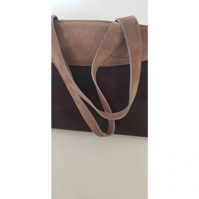 Pre-owned Stuart Weitzman Brown Suede Handbag