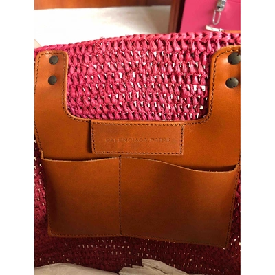 Pre-owned Balenciaga Panier Tote In Pink
