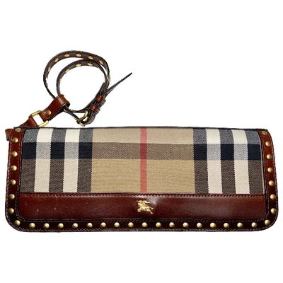 Pre-owned Burberry Leather Clutch Bag In Other