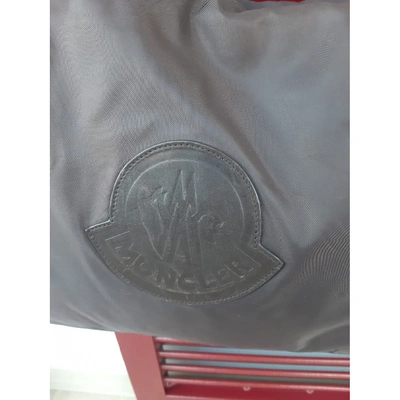 Pre-owned Moncler Cloth Handbag In Brown
