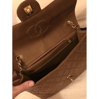 Pre-owned Chanel Timeless/classique Camel Leather Handbag