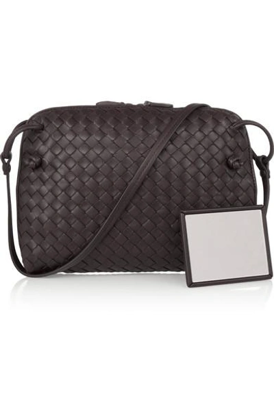 Shop Bottega Veneta Messenger Small Intrecciato Leather Shoulder Bag