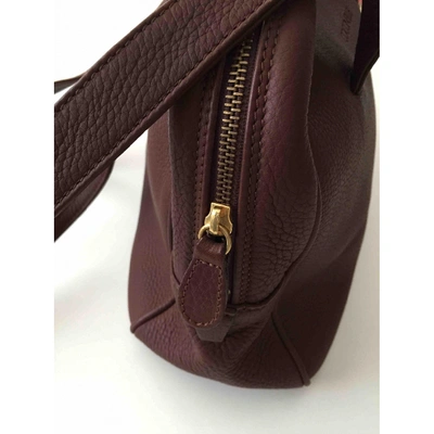 Pre-owned Coccinelle Leather Handbag In Brown