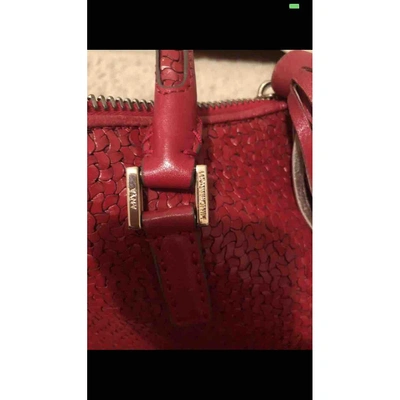 Pre-owned Anya Hindmarch Leather Handbag In Red