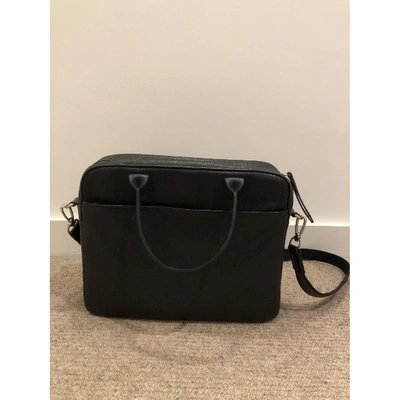 Pre-owned Longchamp Black Leather Handbag