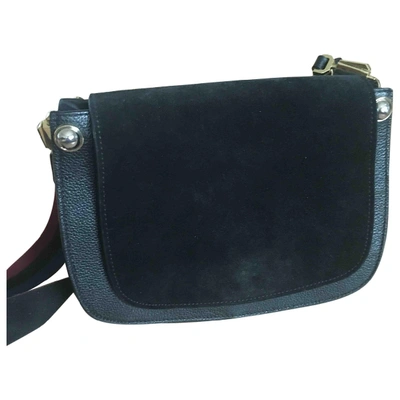 Pre-owned Carven Leather Crossbody Bag In Black