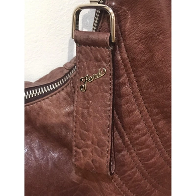 Pre-owned Fendi Burgundy Leather Handbags