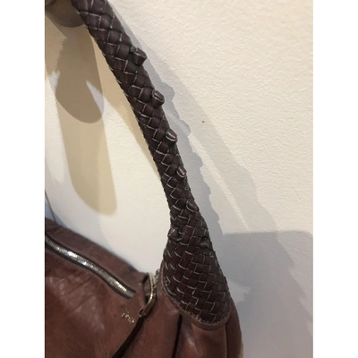 Pre-owned Fendi Burgundy Leather Handbags