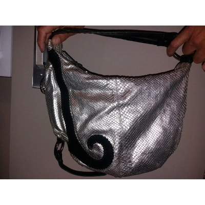Pre-owned Fendi Silver Python Handbag