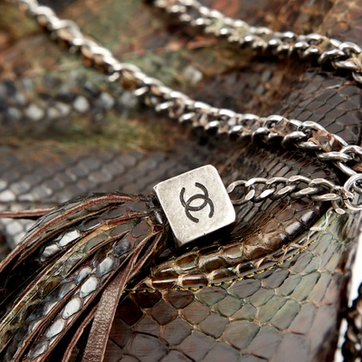 Pre-owned Chanel Multicolour Python Handbag
