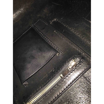 Pre-owned Rick Owens Leather Handbag In Black