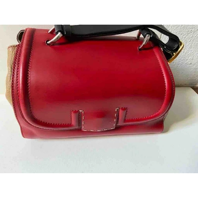 Pre-owned Fendi Red Leather Handbags