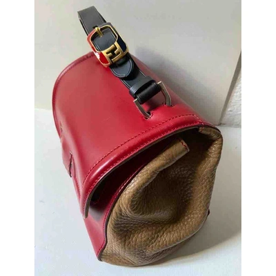 Pre-owned Fendi Red Leather Handbags