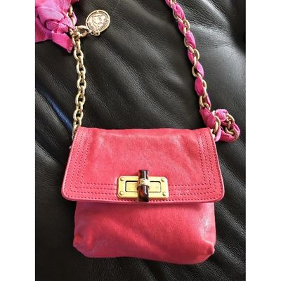 Pre-owned Lanvin Amalia Leather Handbag In Pink