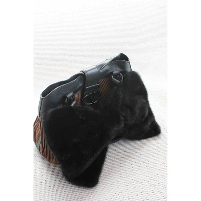 Pre-owned Valentino Garavani Black Mink Handbag