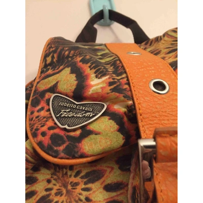Pre-owned Just Cavalli Backpack In Orange