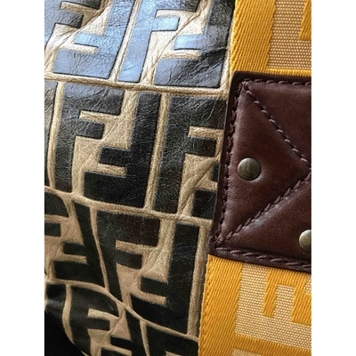 Pre-owned Fendi Leather 48h Bag In Brown