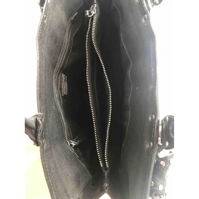Pre-owned Miu Miu Vitello Leather Handbag In Brown