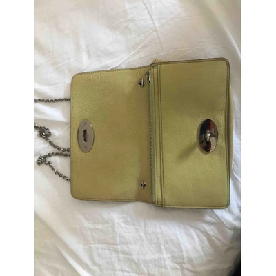 Pre-owned Mulberry Yellow Leather Clutch Bag