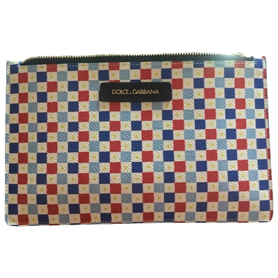 Pre-owned Dolce & Gabbana Leather Vanity Case In Multicolour