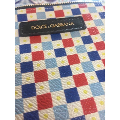 Pre-owned Dolce & Gabbana Leather Vanity Case In Multicolour