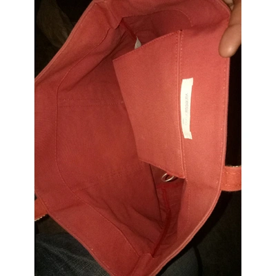 Pre-owned Vanessa Bruno Cabas Red Cotton Handbag
