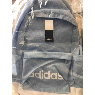 Pre-owned Adidas Originals Blue Backpack