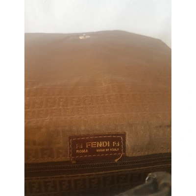 Pre-owned Fendi Brown Fur Travel Bag