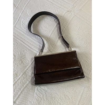 Pre-owned Charles Jourdan Leather Handbag In Brown