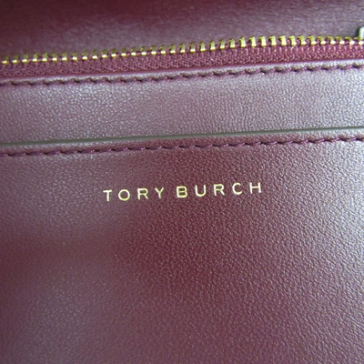 Pre-owned Tory Burch Burgundy Leather Handbag